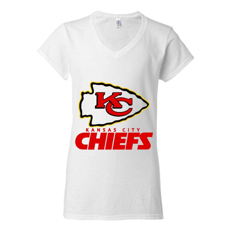 Kansas City Chiefs V-Neck T-Shirt