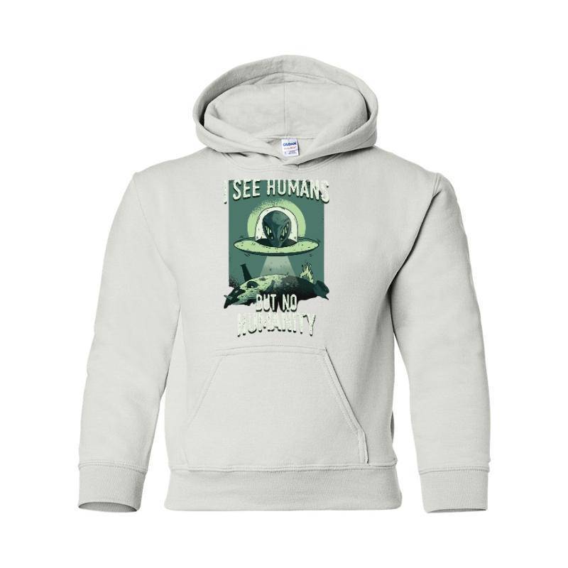 I See Humans But Nı Humanity Hooded Sweatshirt