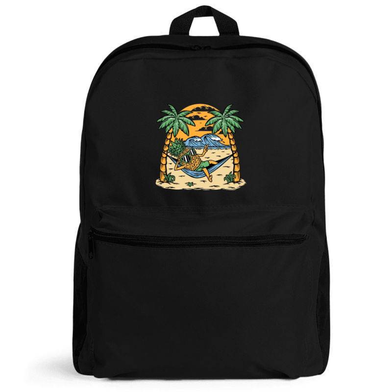 Pineapple on the beach Backpack