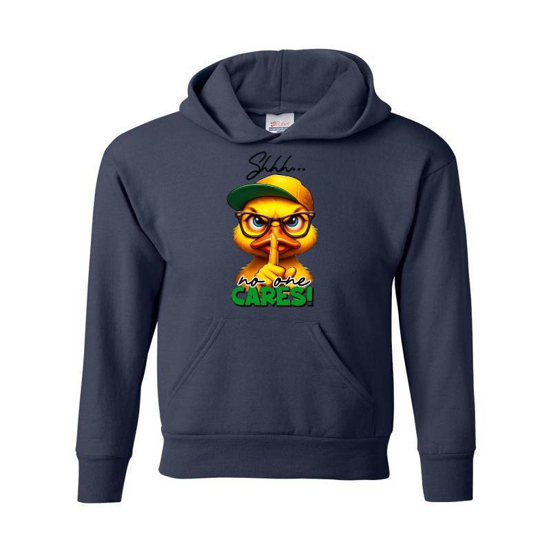 No One Cares Duck Hoodie