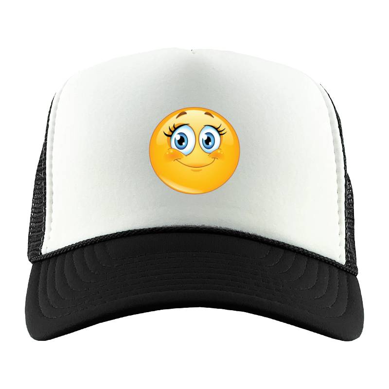 Cute Smiley Emoji Trucker Hat