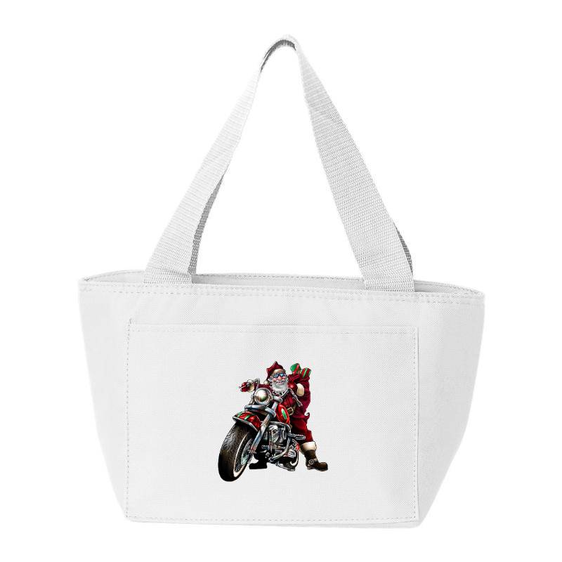 Motorcycle Santa Claus Cooler Bag
