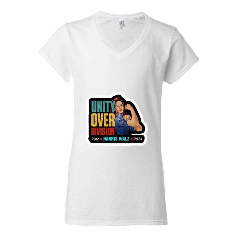 Harris Walz 2024 V-Neck T-Shirt
