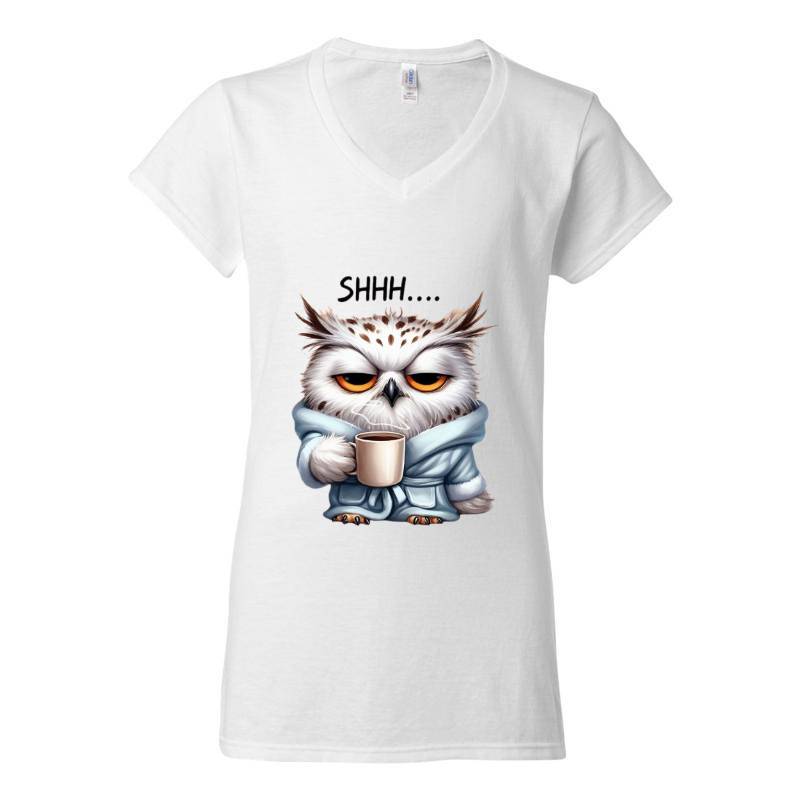 Owl V-Neck T-Shirt