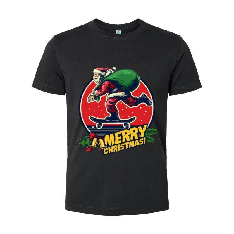 Skate Santa Claus T-Shirt 