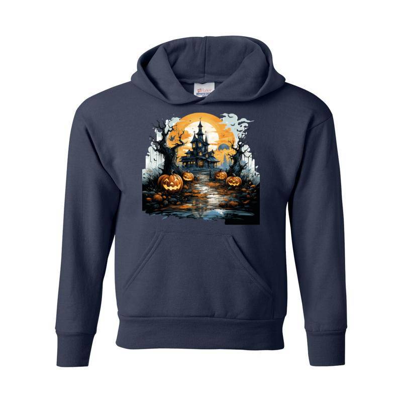 Halloween Castle Pumpkin Lantern Hoodie