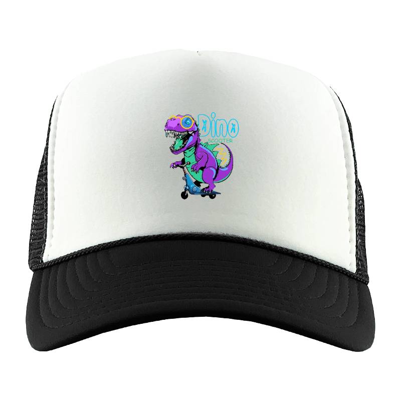 Dino Scooter Trucker Hat