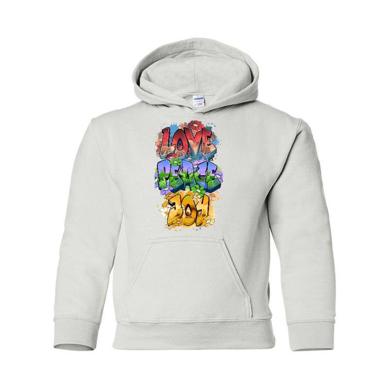 Love Peace Joy Hooded Sweatshirt