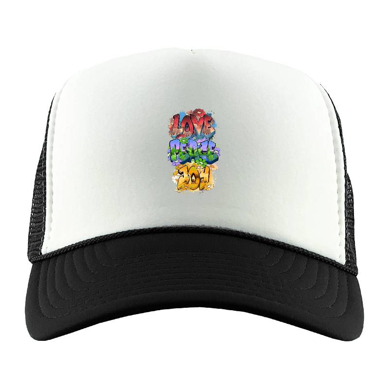 Love Peace Joy Trucker Hat