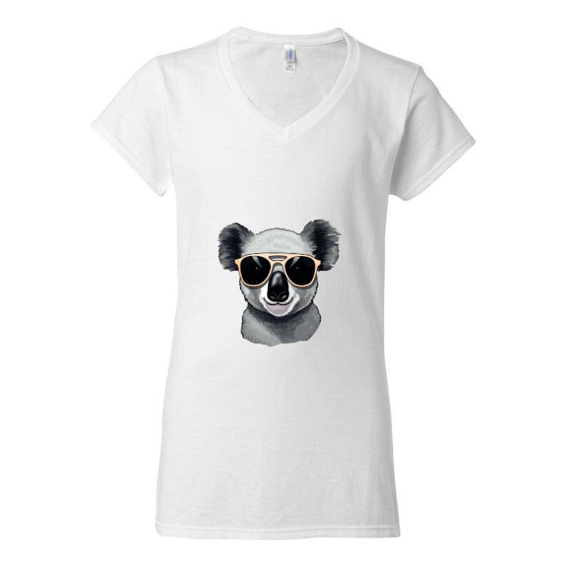 Cool Koala V-Neck T-Shirt