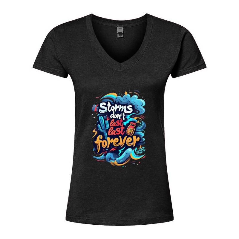 Storms Don't Last V-Neck T-Shirt
