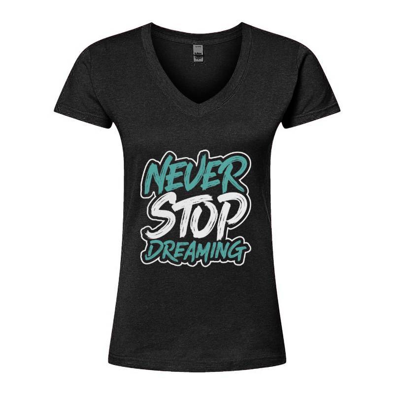 Never Stop V-Neck T-Shirt