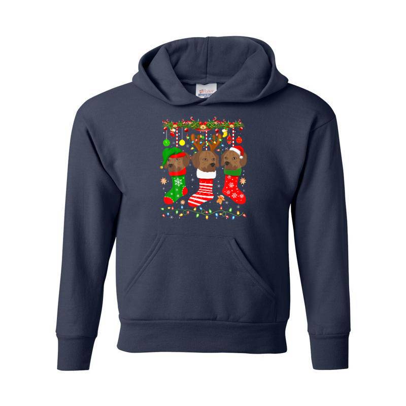 Christmas Sock Youth Hoodie