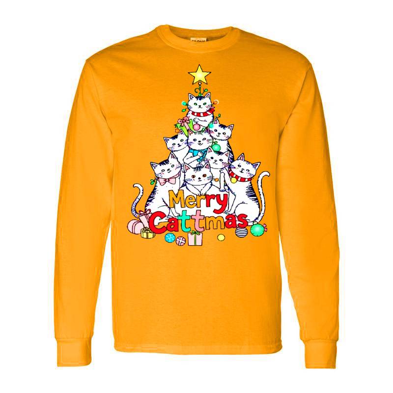 Merry Cattmas Long Sleeve Shirt