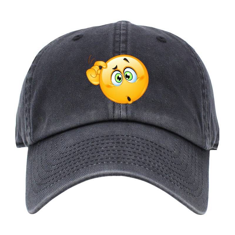 Confused Emoji Baseball Cap
