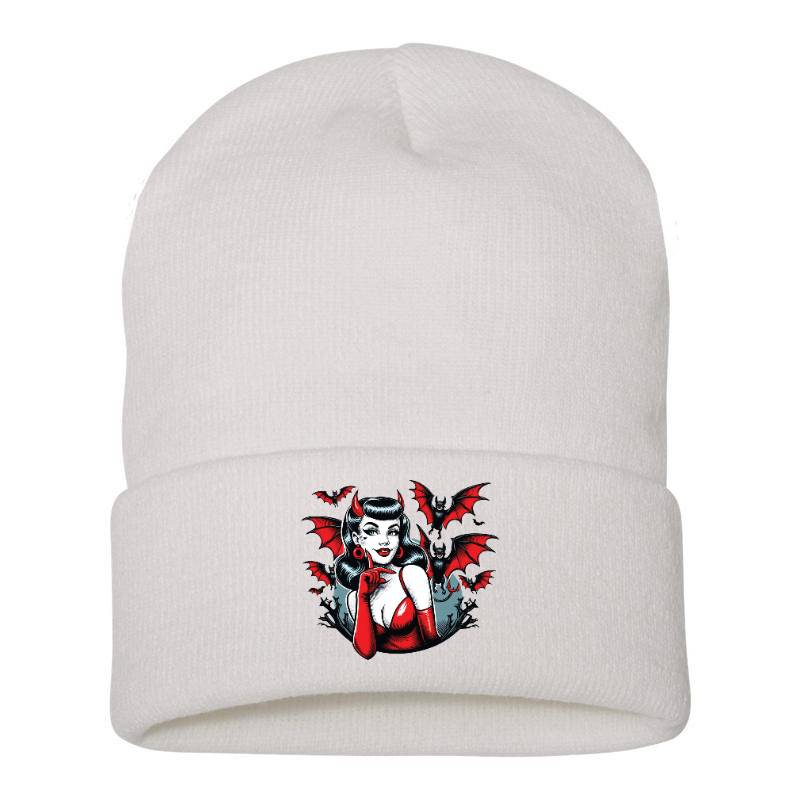 Devil Bats Ladies Fitted Beanie