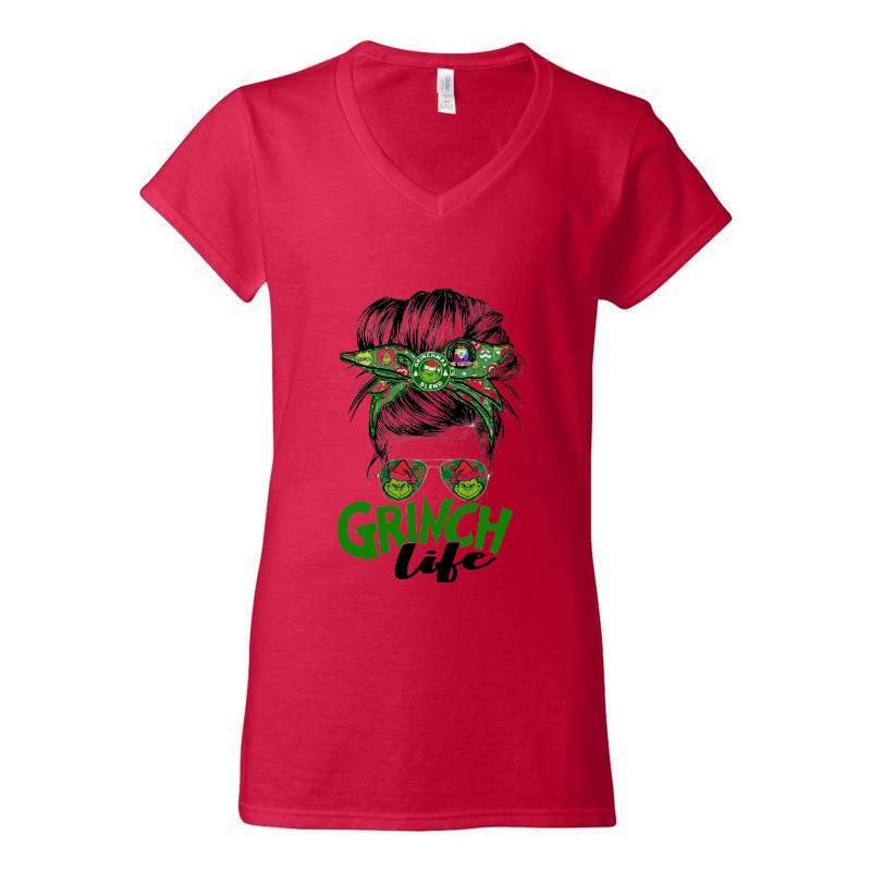 Cristmas Grinch V-Neck T-Shirt