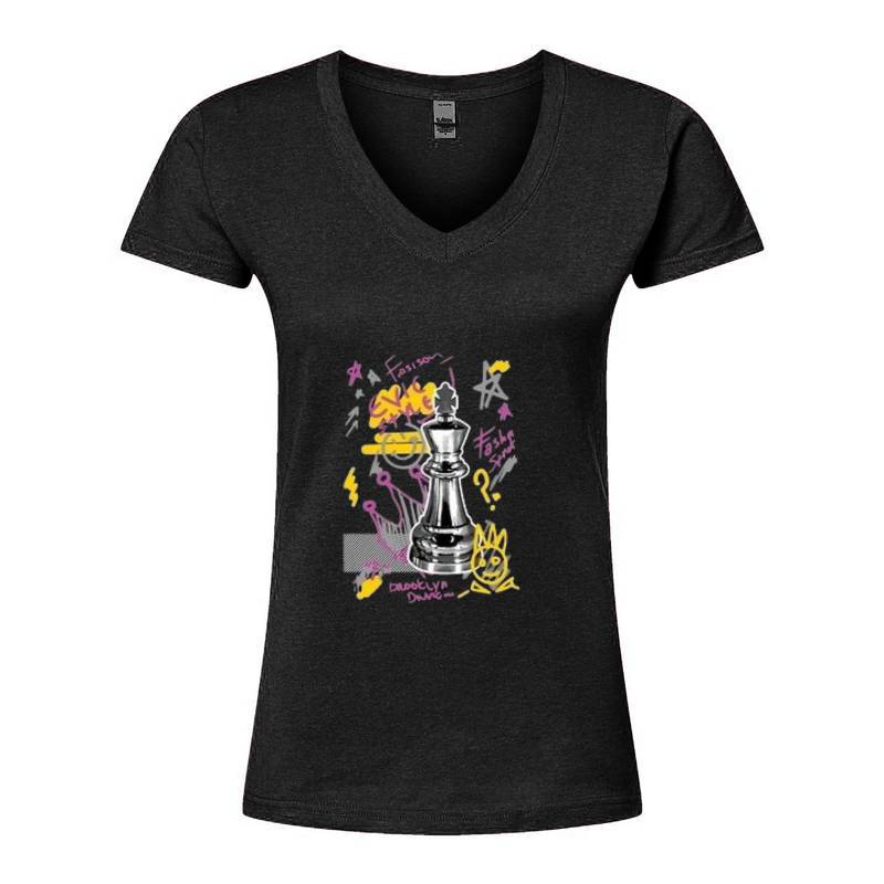 Chees V-Neck T-Shirt