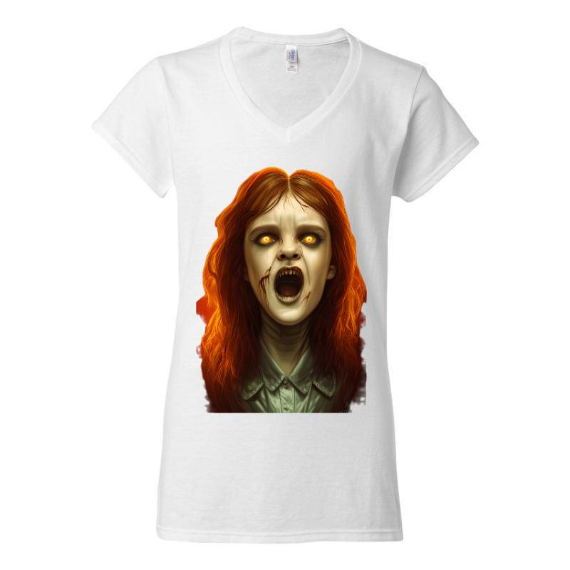 Halloween Horror Character V-Neck T-Shirt