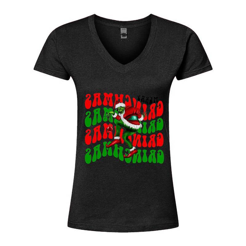 Cristmas Santa V-Neck T-Shirt
