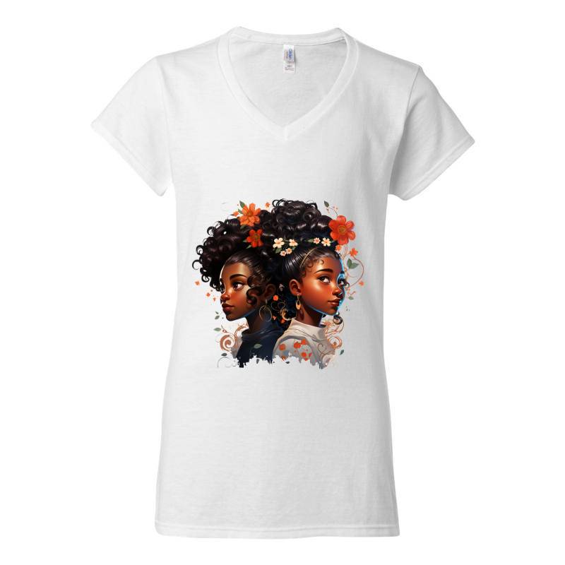 Girls And Fla V-Neck T-Shirt