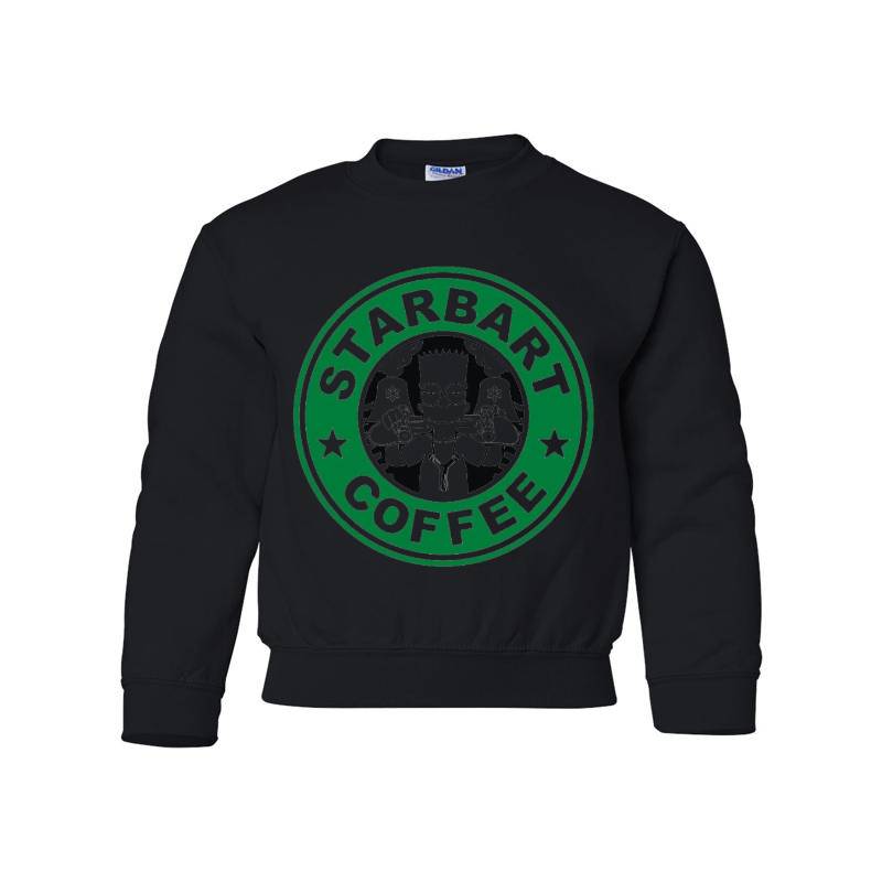 Starbart Coffee Youth Crewneck Sweatshirt 