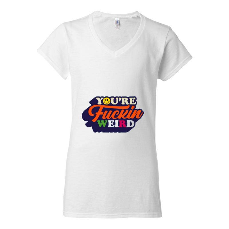 weird V-Neck T-Shirt
