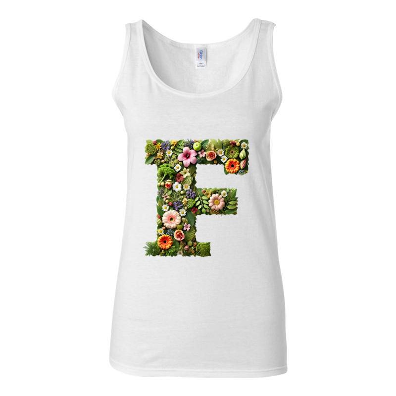 Letter F Tank Top T-Shirt
