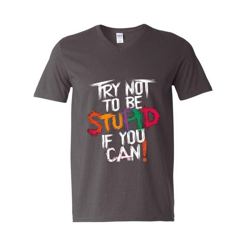 Stupid V-Neck T-Shirt