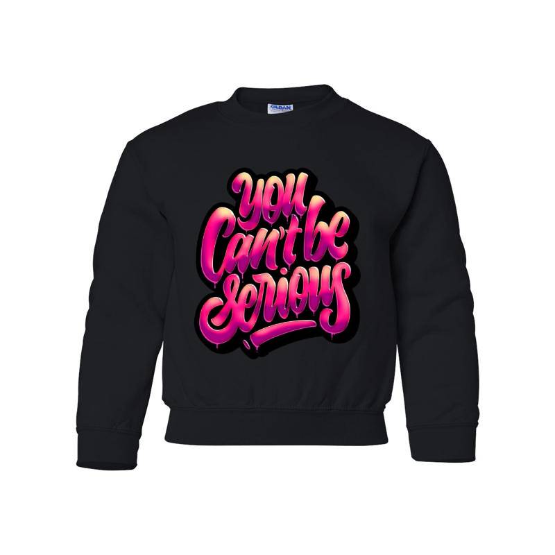 You Cant Be Serious Youth Crewneck Sweatshirt 