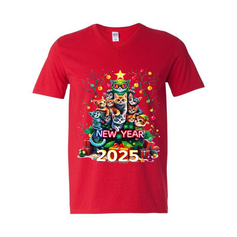 New Year V-Neck T-Shirt