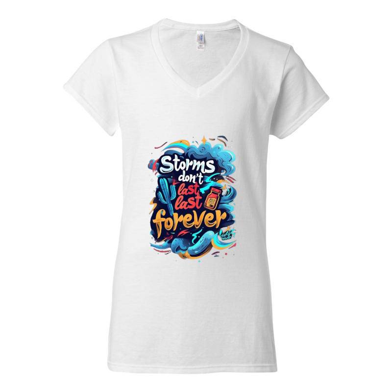 Storms Don't Last V-Neck T-Shirt