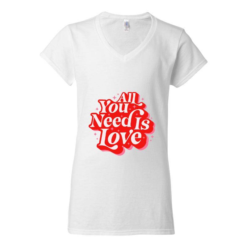 Valentine's Day V-Neck T-Shirt
