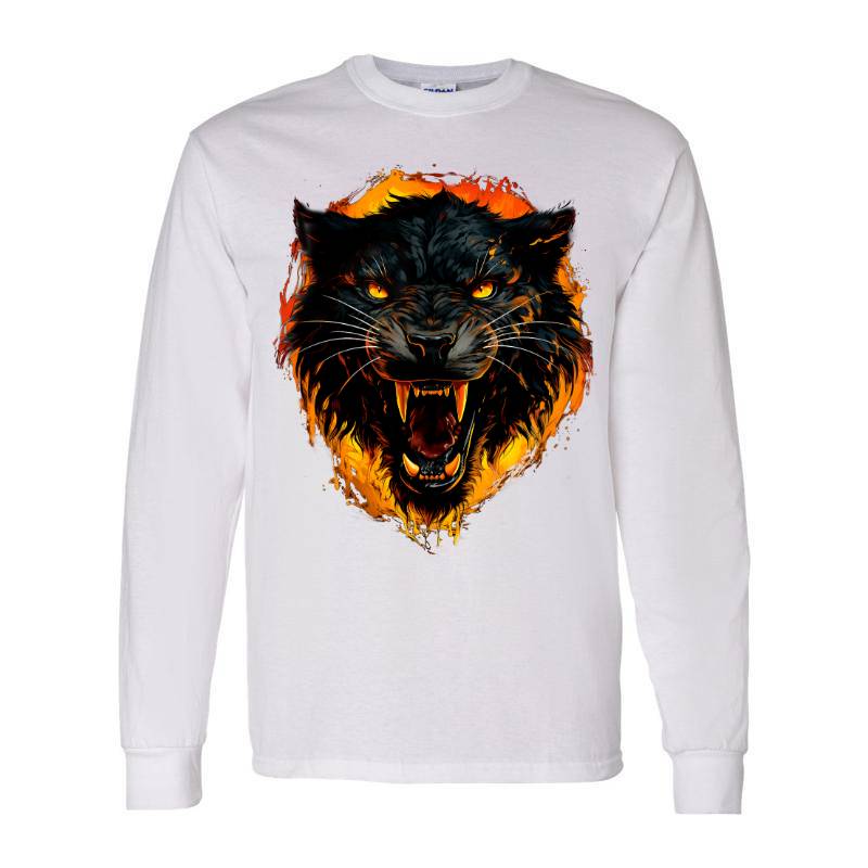Night Wolf Ladies Fitted Long Sleeve Shirt