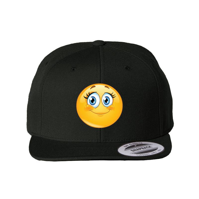 Cute Smiley Emoji Snapback Cap