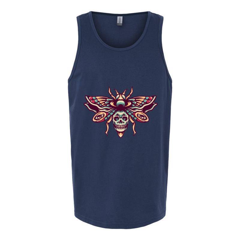 Butterfly Skull Tank Top T-Shirt