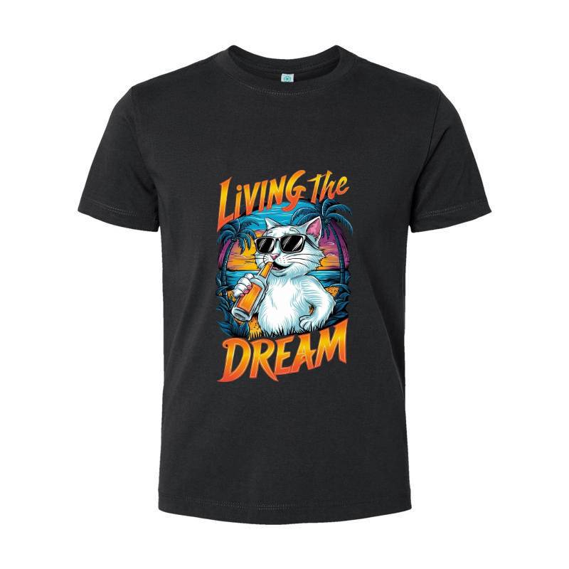 Living The Dream Cat T-Shirt 