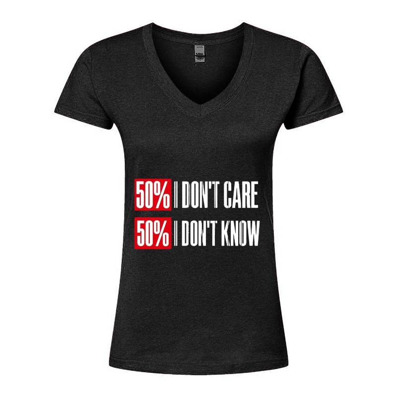 Dont Care Dont Know V-Neck T-Shirt
