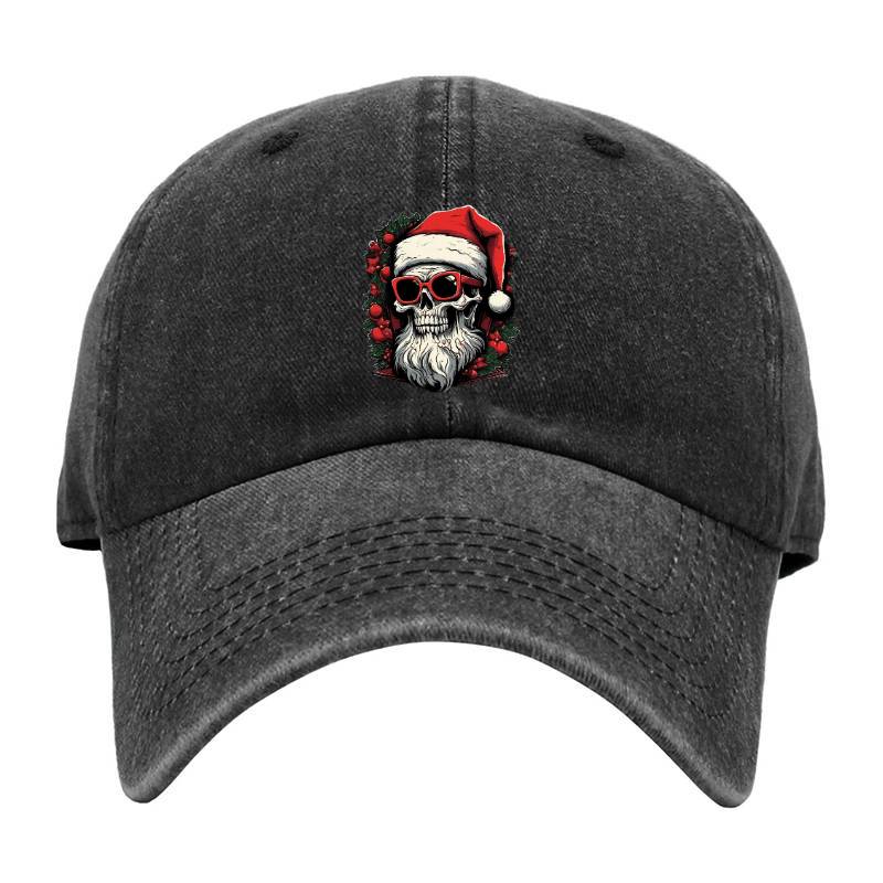 Skull Snat Claus Baseball Cap