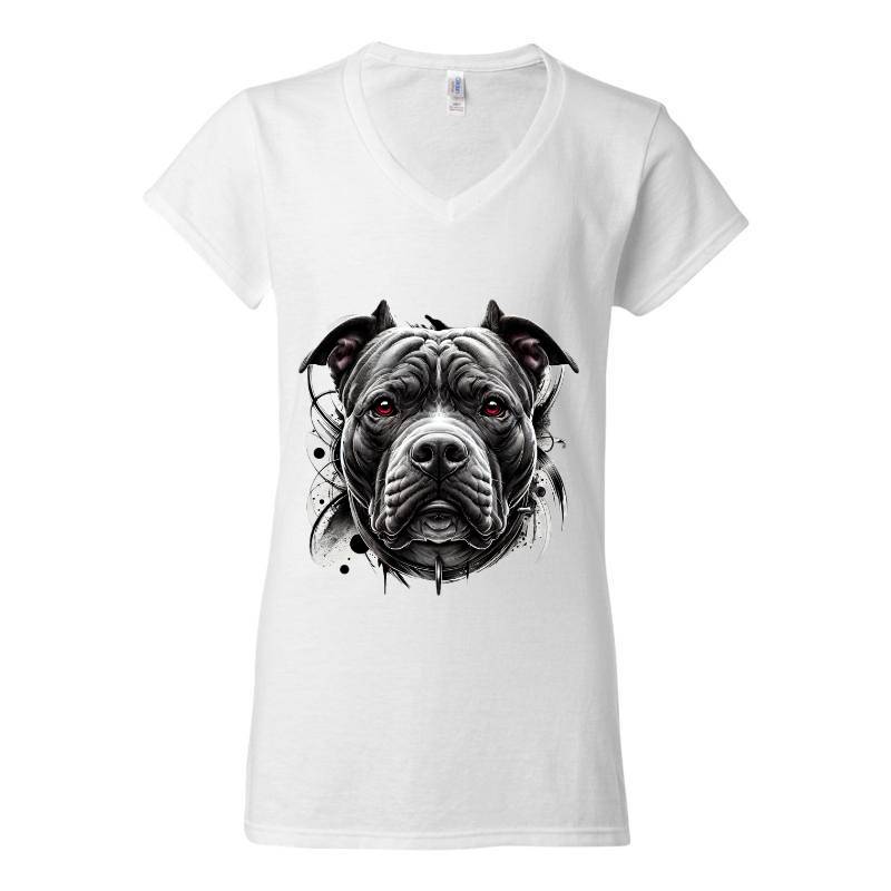 My Pitbull V-Neck T-Shirt