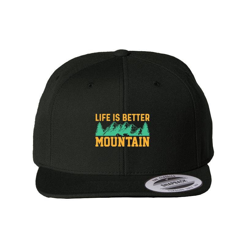 Mountain Snapback Cap