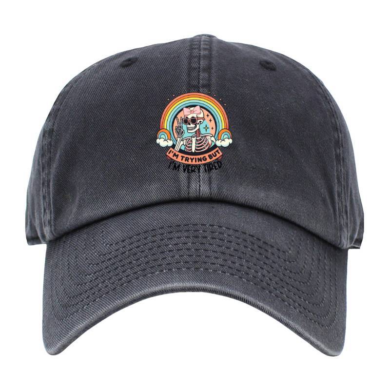 Rainbow Skull Baseball Cap