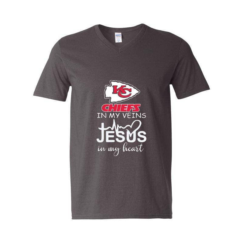 Kansas City Chiefs V-Neck T-Shirt
