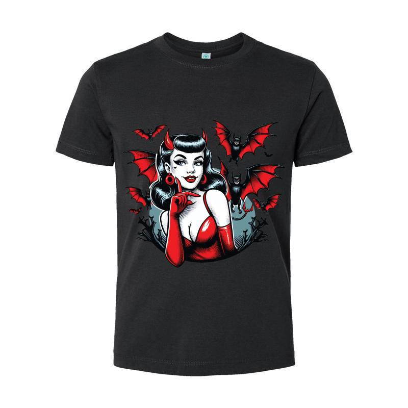 Devil Bats Ladies Fitted T-Shirt 