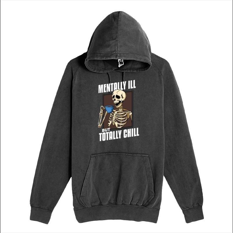 Mentally ill Skull Hoodie