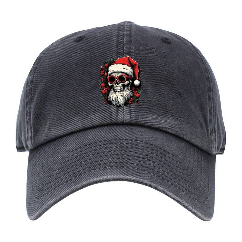 Skull Snat Claus Baseball Cap
