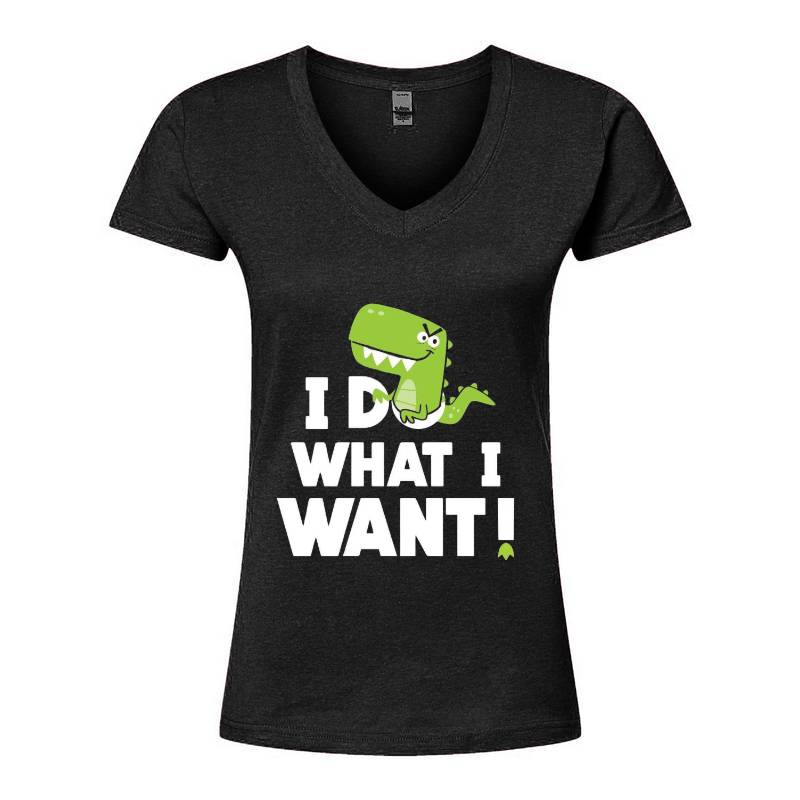 I Do What I Want V-Neck T-Shirt