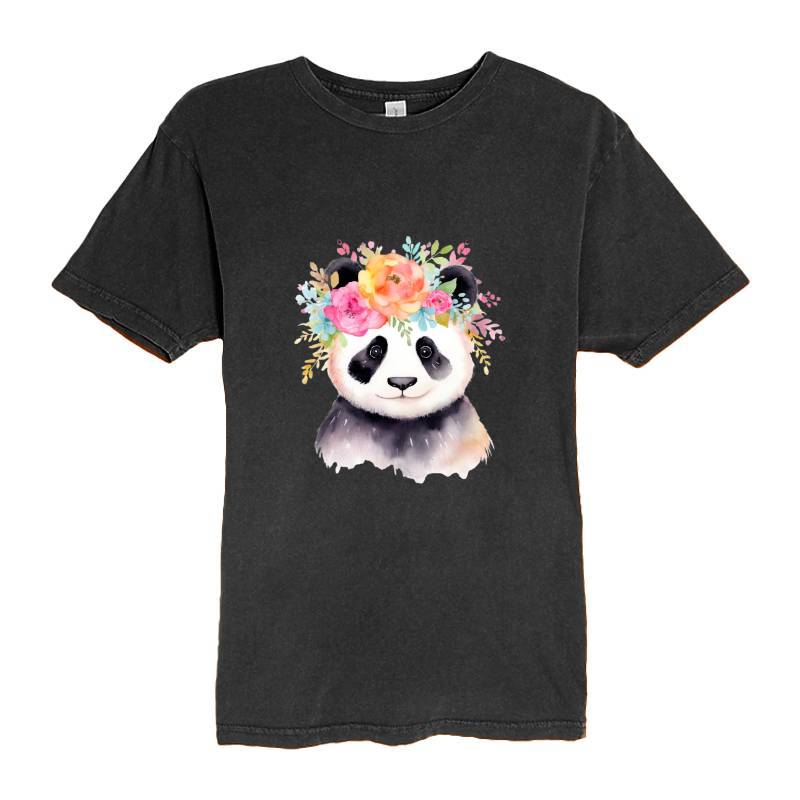 Panda with flowers T-Shirt