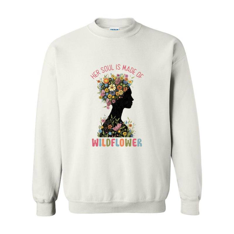 Her Soul Is Made Of Wildflower Crewneck Sweatshirt 