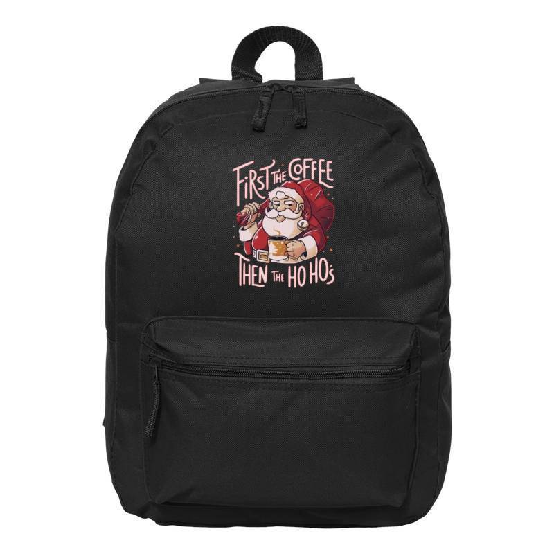 Cofee Then Ho Ho Ho Backpack